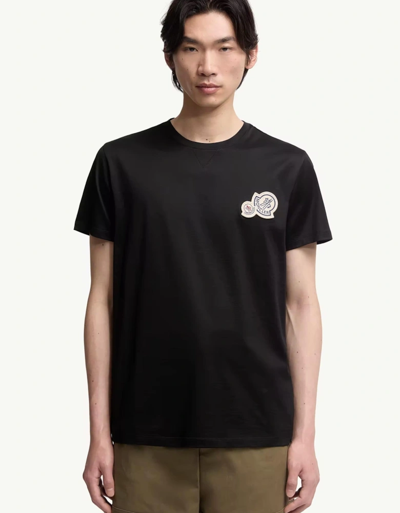 Double Logo T-Shirt Black