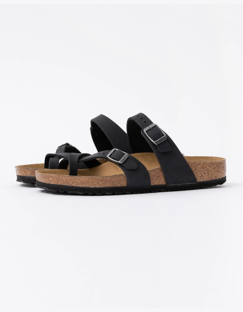 Birkenstock Mayari Oiled Nubuck Womens Sandals - Black