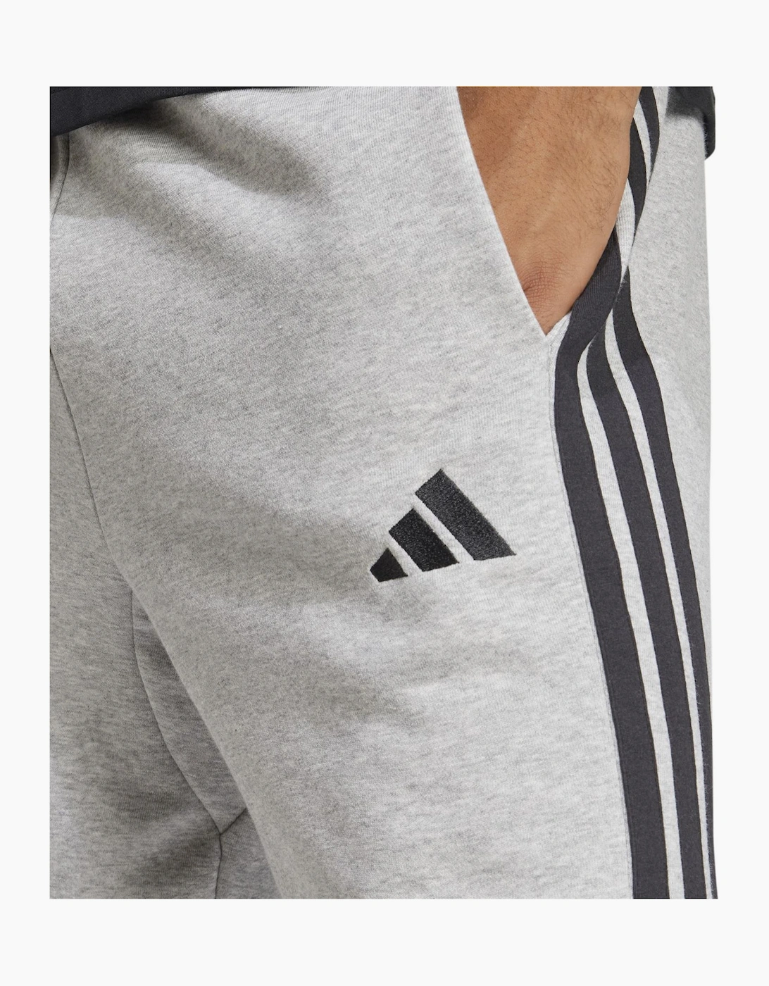Mens Essentials 3 Stripe Fleece Shorts
