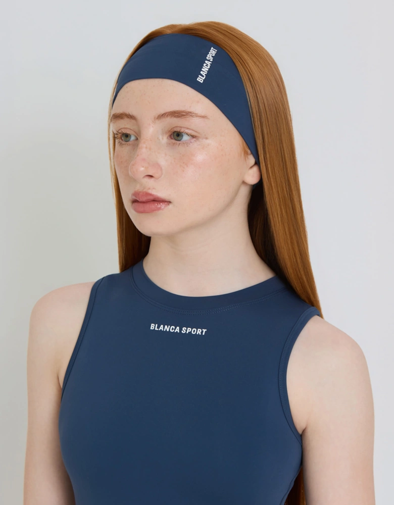 Blanca Sport Girls Short Unitard in Navy