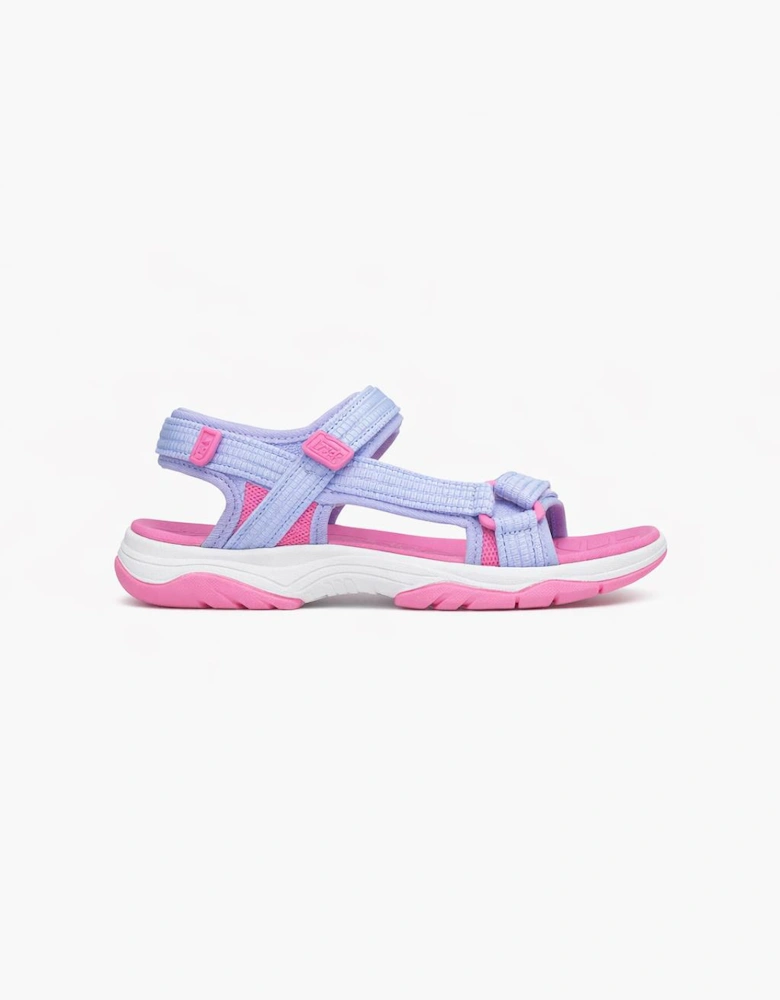 Skechers TREAD SEEKER Girls Ankle Strap Sandals Lavender/Pink