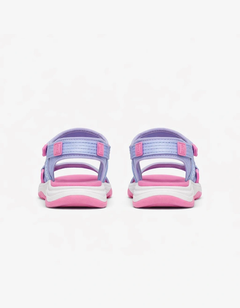 Skechers TREAD SEEKER Girls Ankle Strap Sandals Lavender/Pink