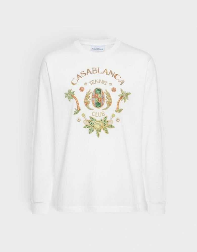 Joyaux D'Afrique Tennis Club Long Sleeve T-Shirt White