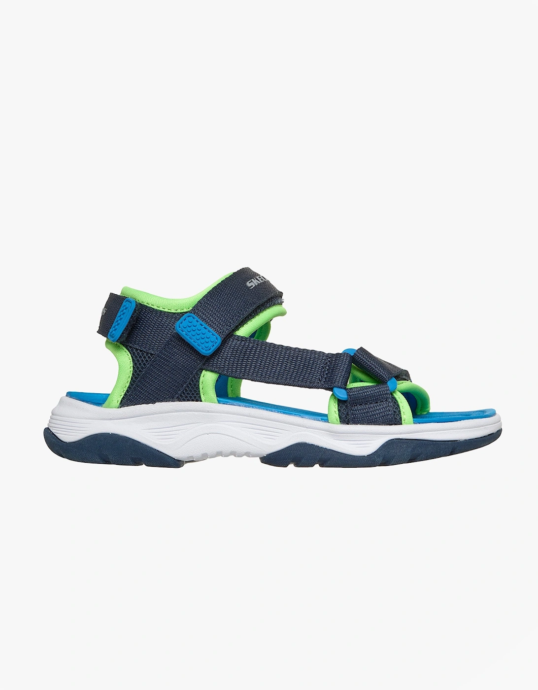 Skechers TREAD SEEKER Boys Ankle Strap Sandals Navy, 2 of 1