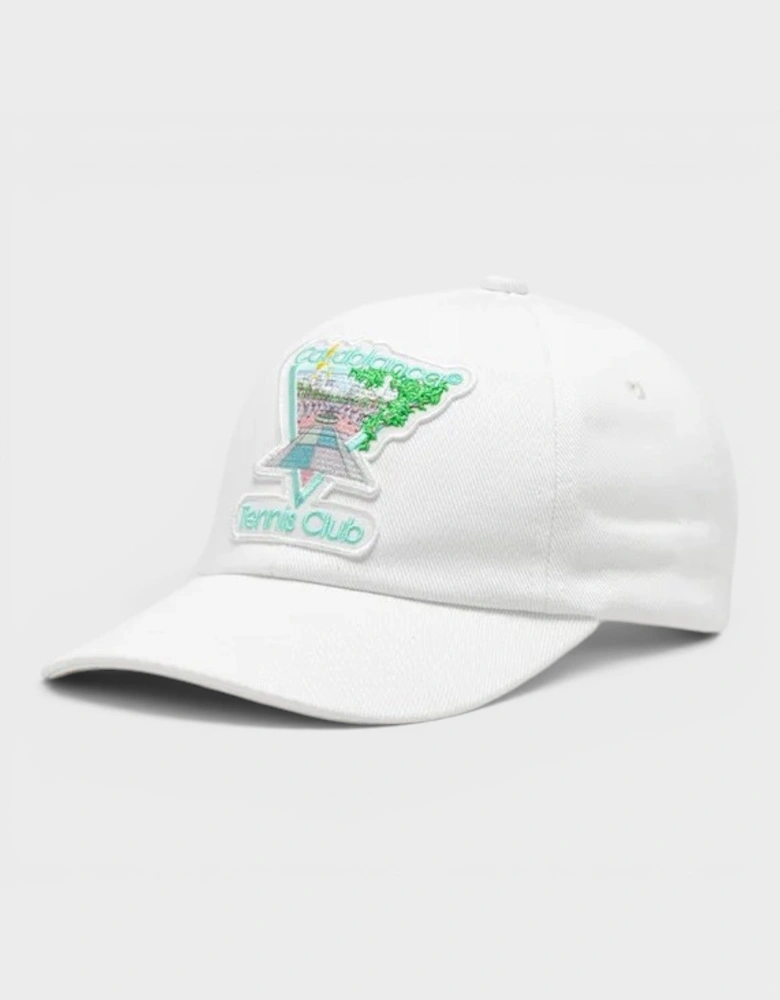 Tennis Club Icon Pastelle Embroidered Cap White