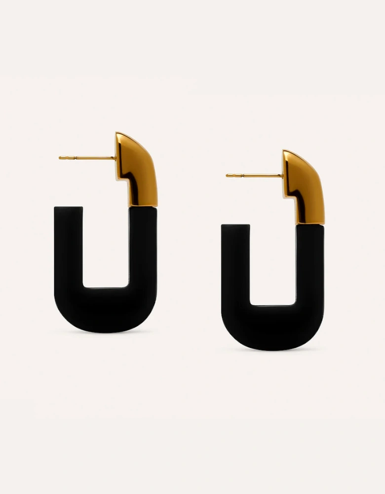 Lorde earrings in black