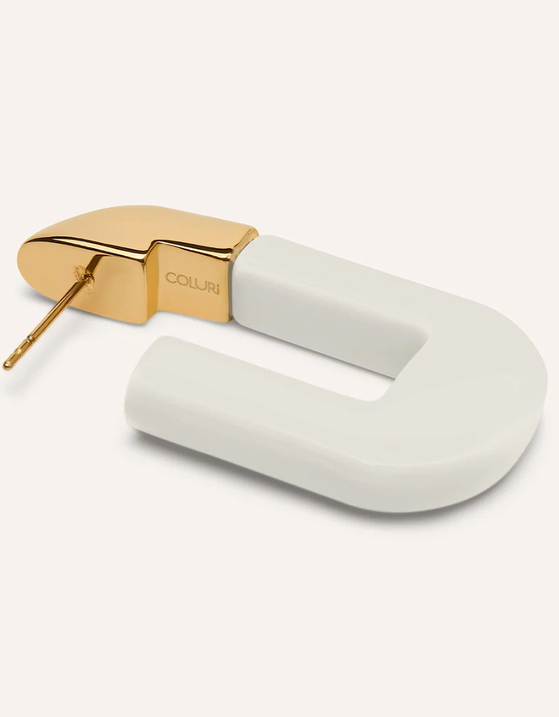 Lorde earrings in white