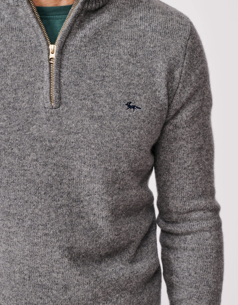 Pepper Lambswool Zip Neck