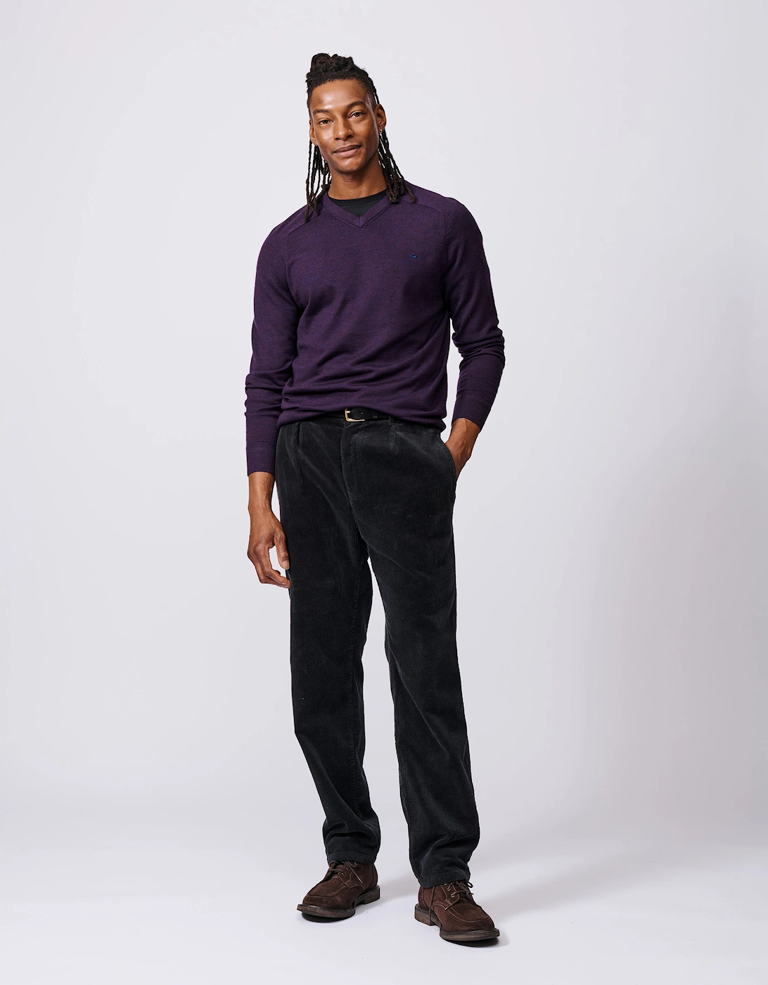 Burnham Extra Fine Merino V-Neck