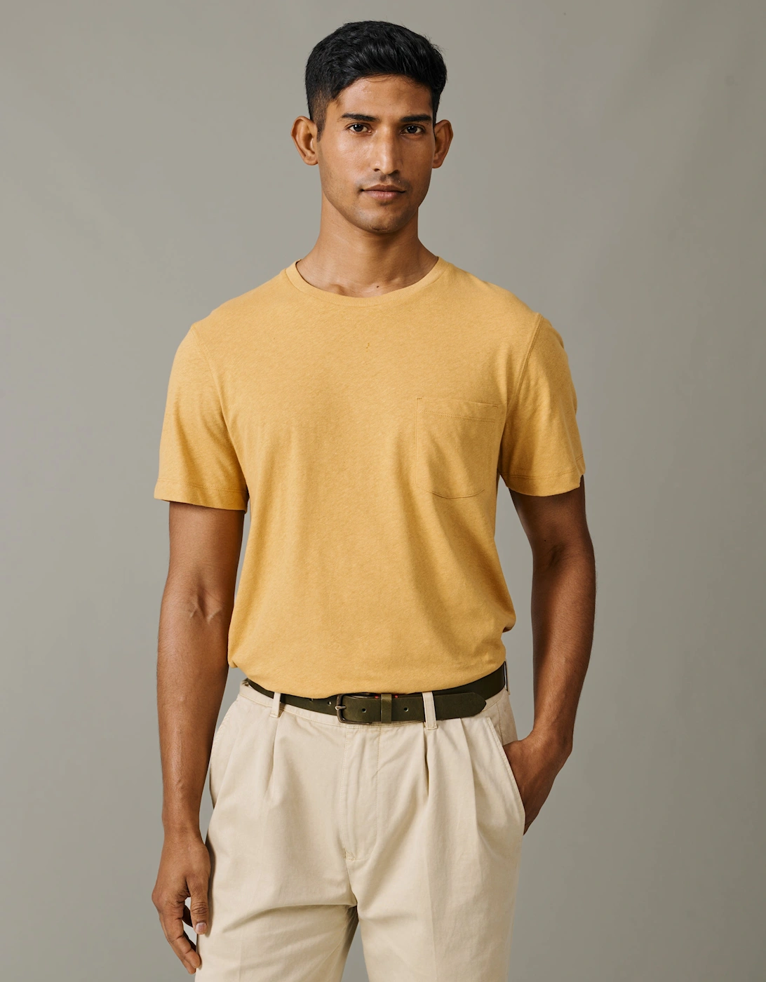 Aldam Cotton Linen T-Shirt, 6 of 5