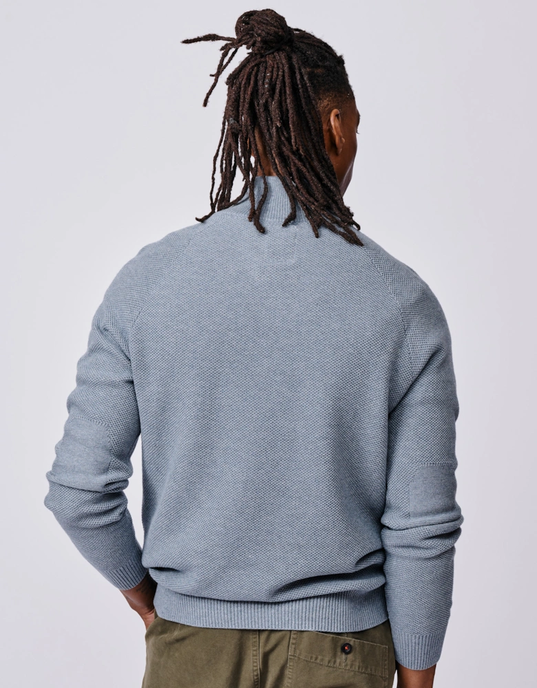 Owmby Cotton Zip Neck