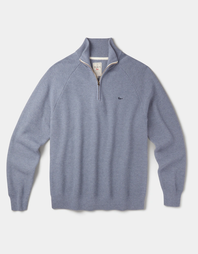 Owmby Cotton Zip Neck