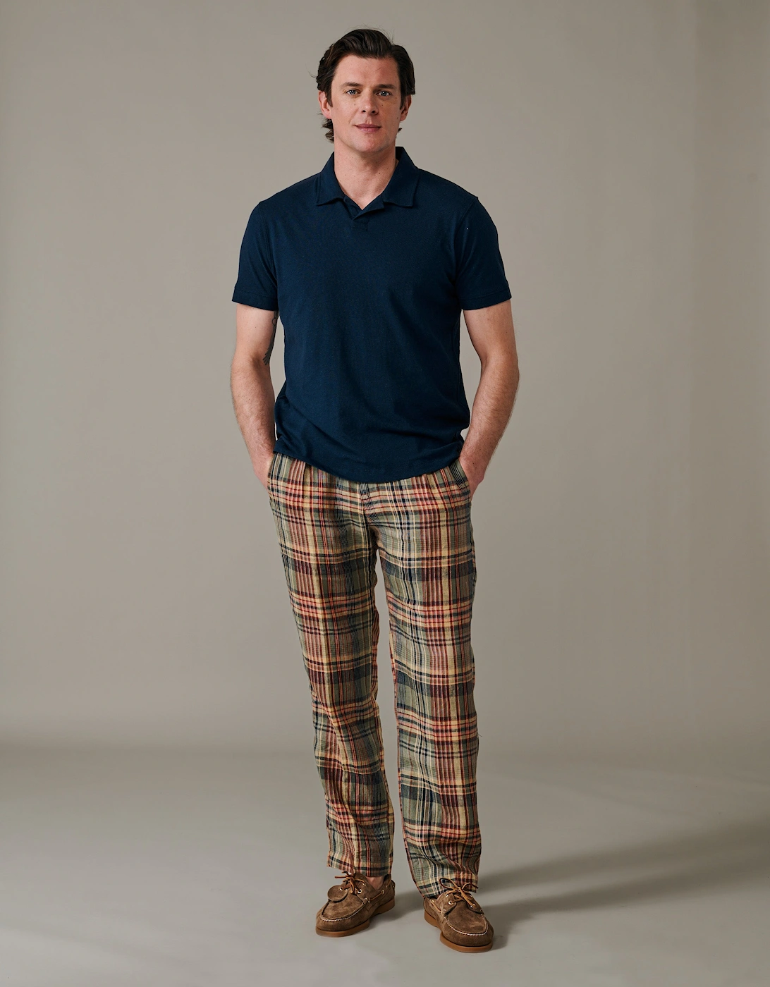 Churchfield Open Collar Polo