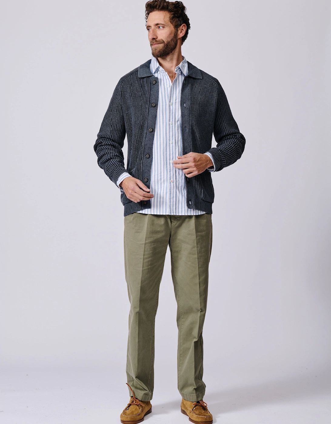 Martin Cotton Collared Cardigan