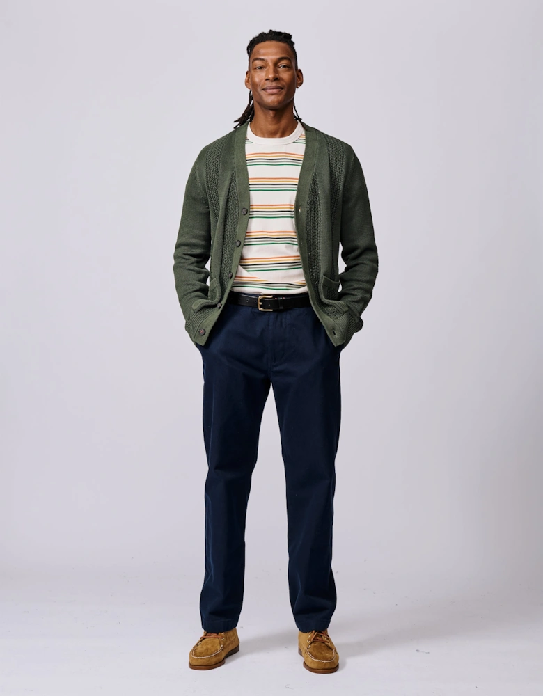 Lister Cotton Stitch Detail Cardigan
