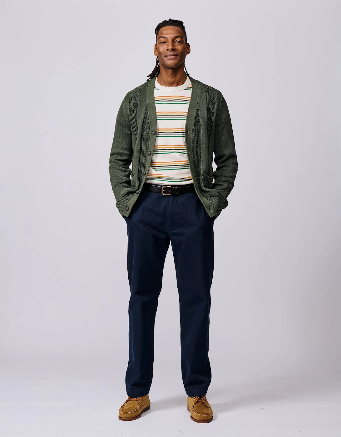 Lister Cotton Stitch Detail Cardigan