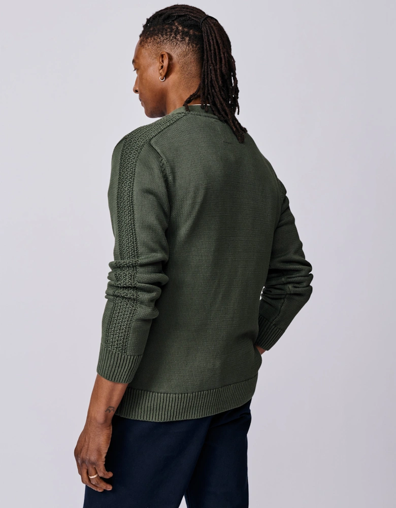 Lister Cotton Stitch Detail Cardigan