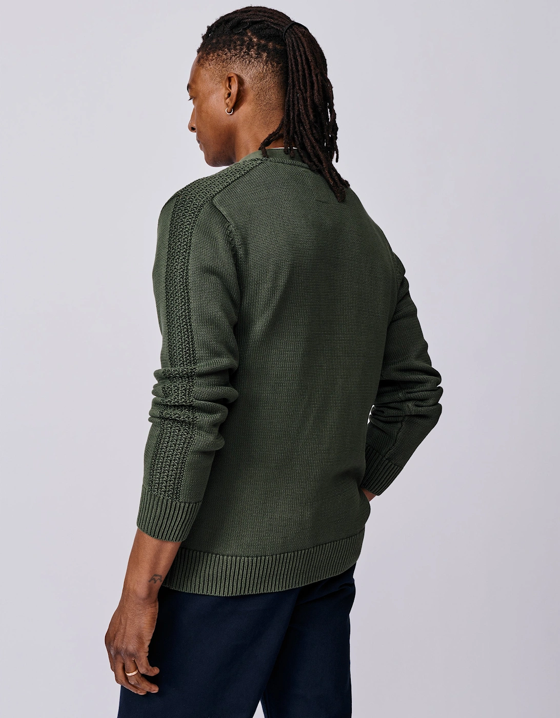 Lister Cotton Stitch Detail Cardigan