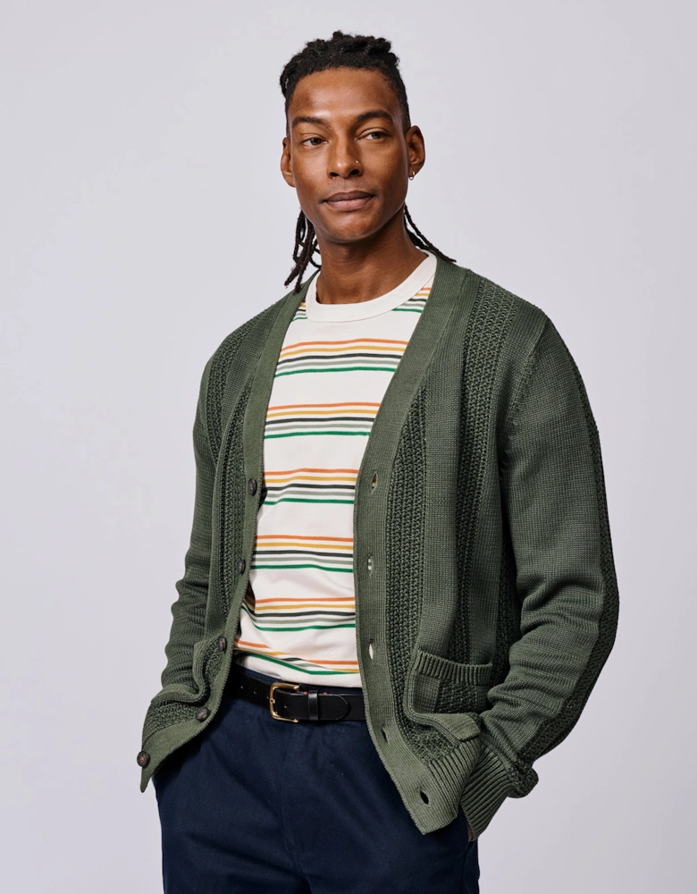 Lister Cotton Stitch Detail Cardigan