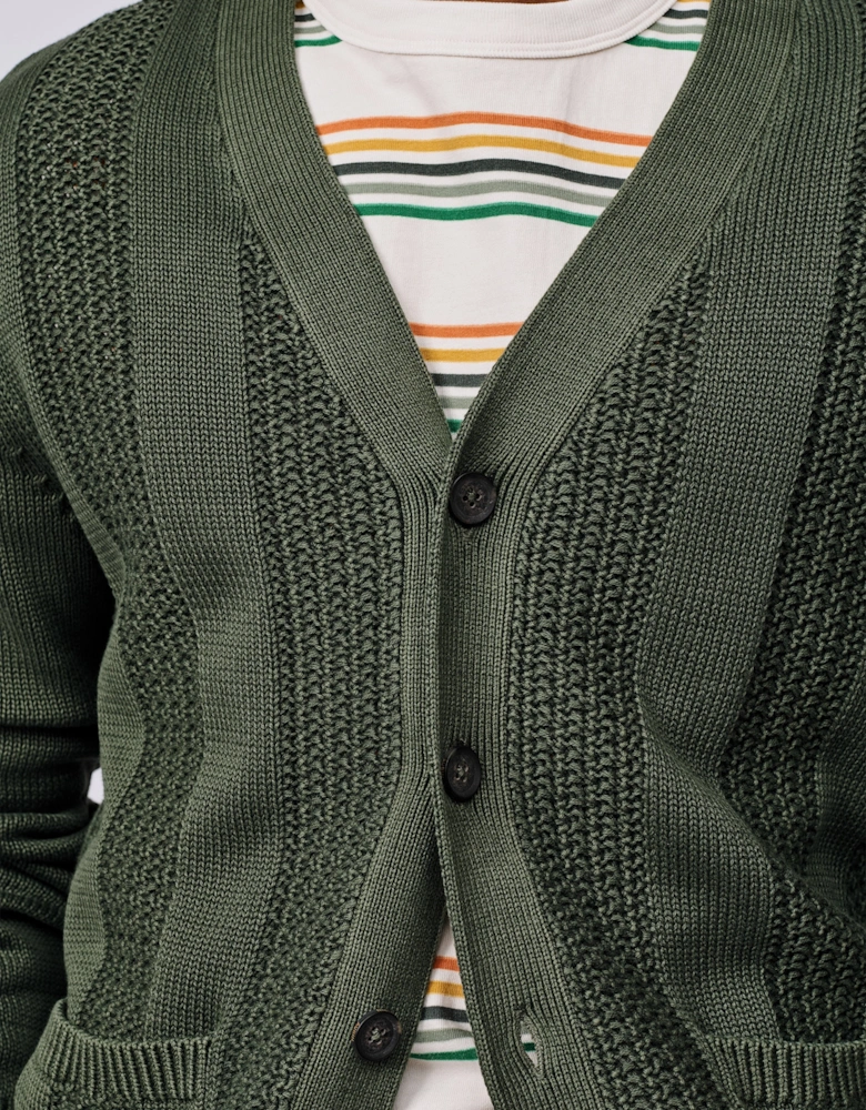 Lister Cotton Stitch Detail Cardigan