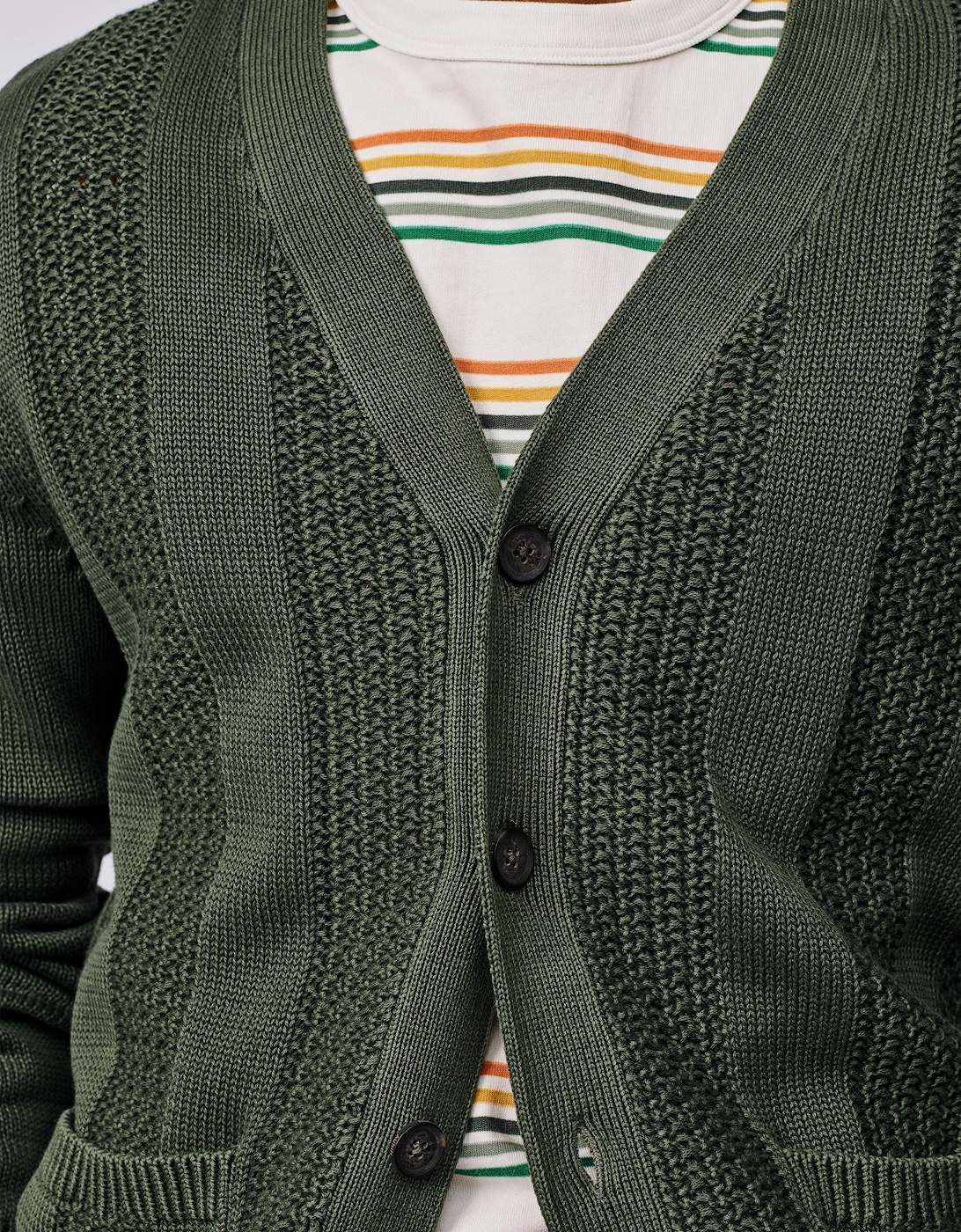 Lister Cotton Stitch Detail Cardigan