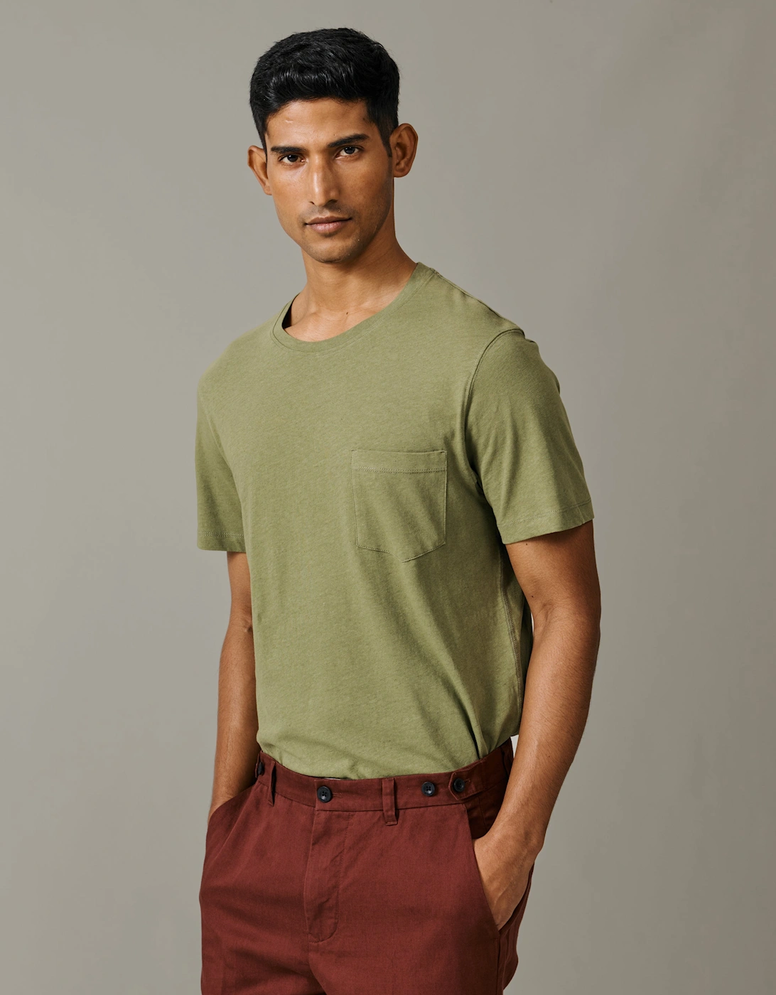 Aldam Cotton Linen T-Shirt, 6 of 5