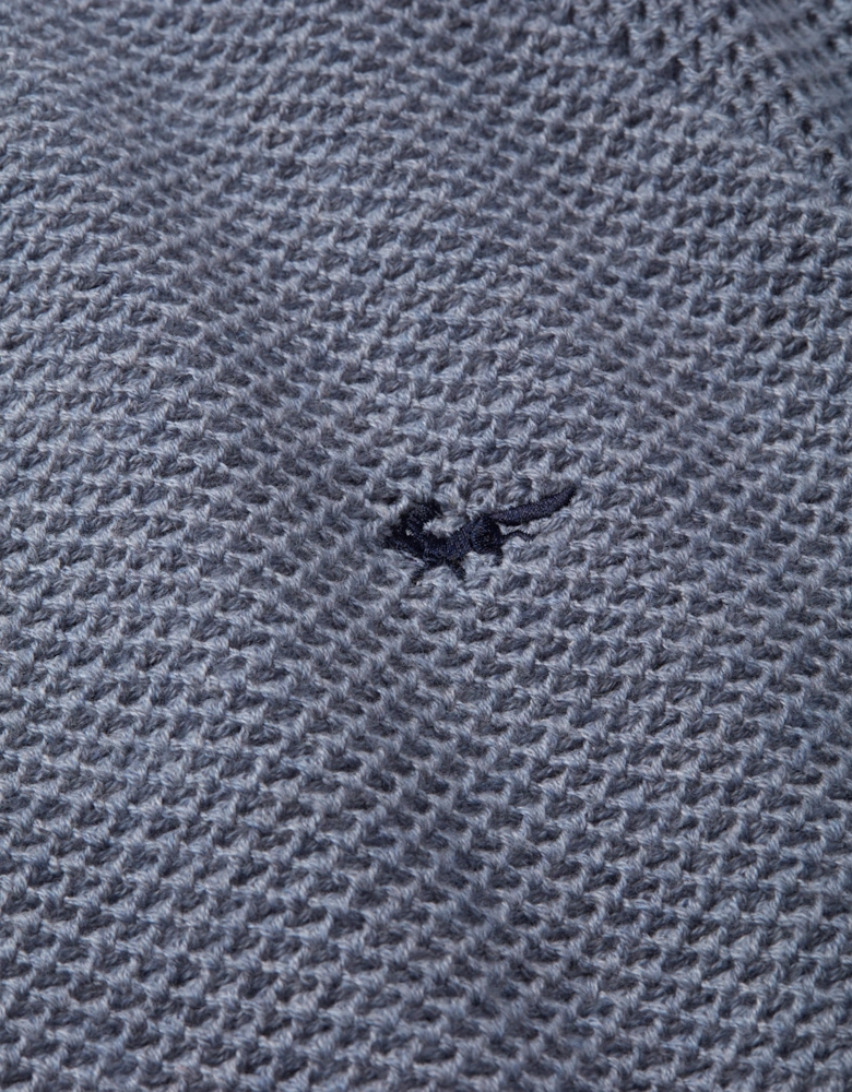 Norton Cotton Merino Textured Crew Neck