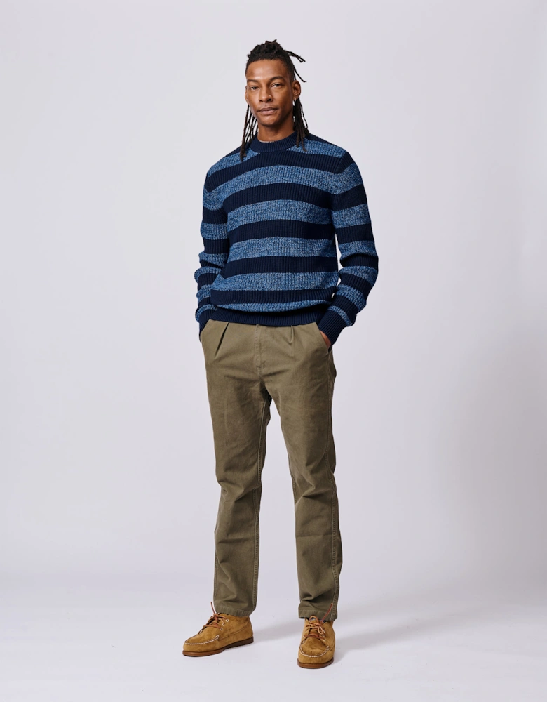 Martin Cotton Striped Crew Neck