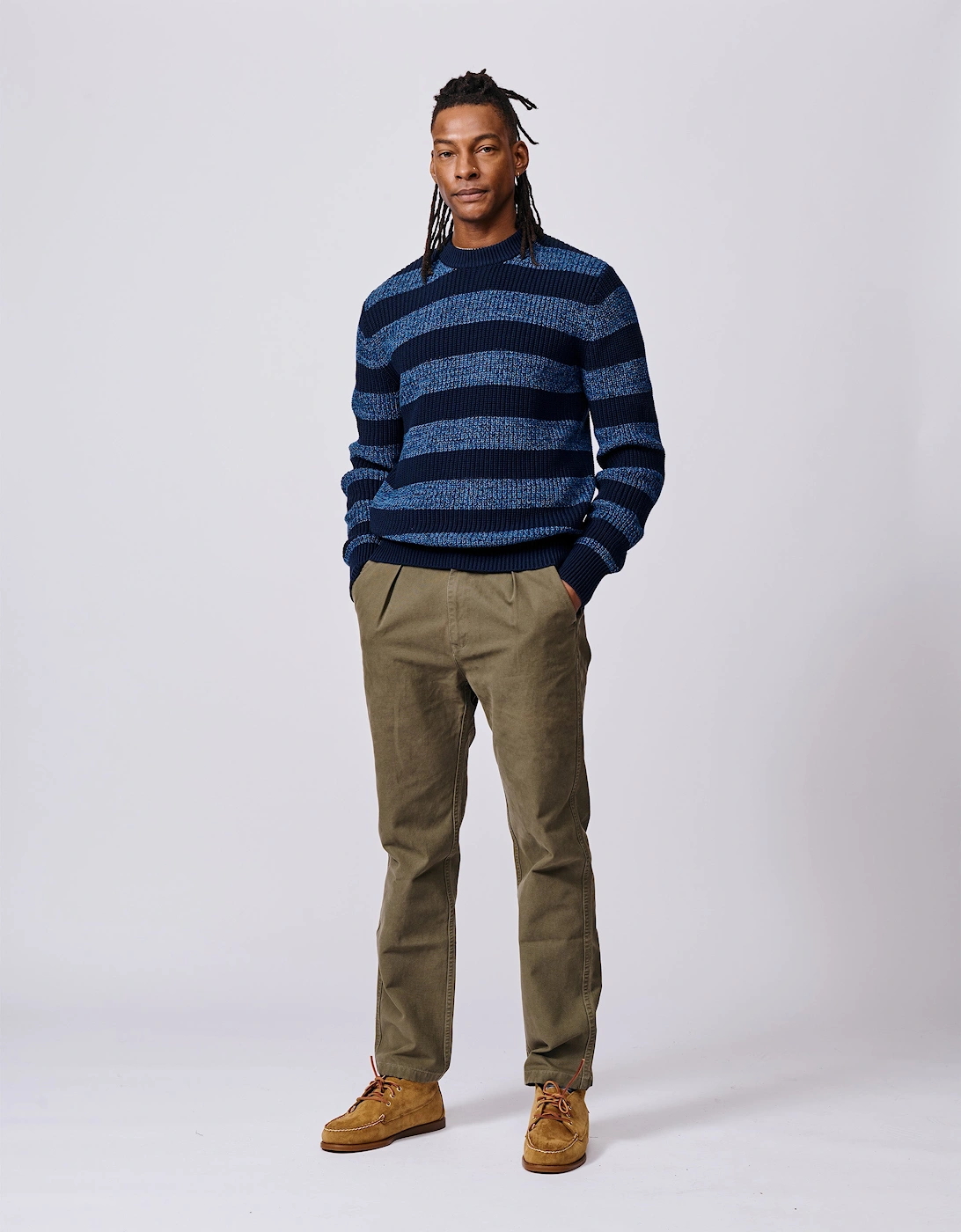 Martin Cotton Striped Crew Neck