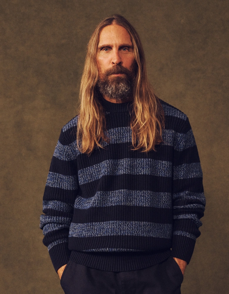 Martin Cotton Striped Crew Neck
