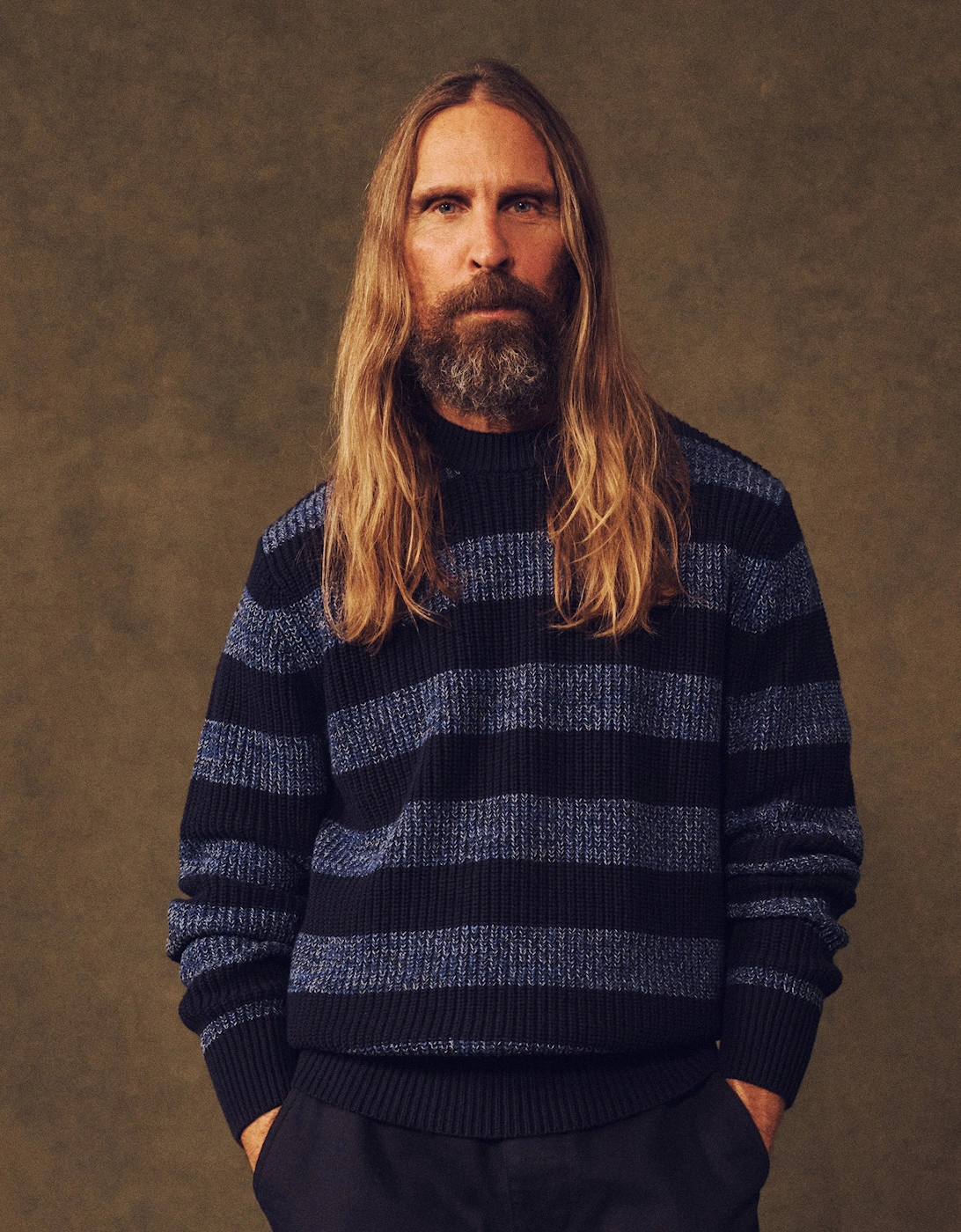 Martin Cotton Striped Crew Neck