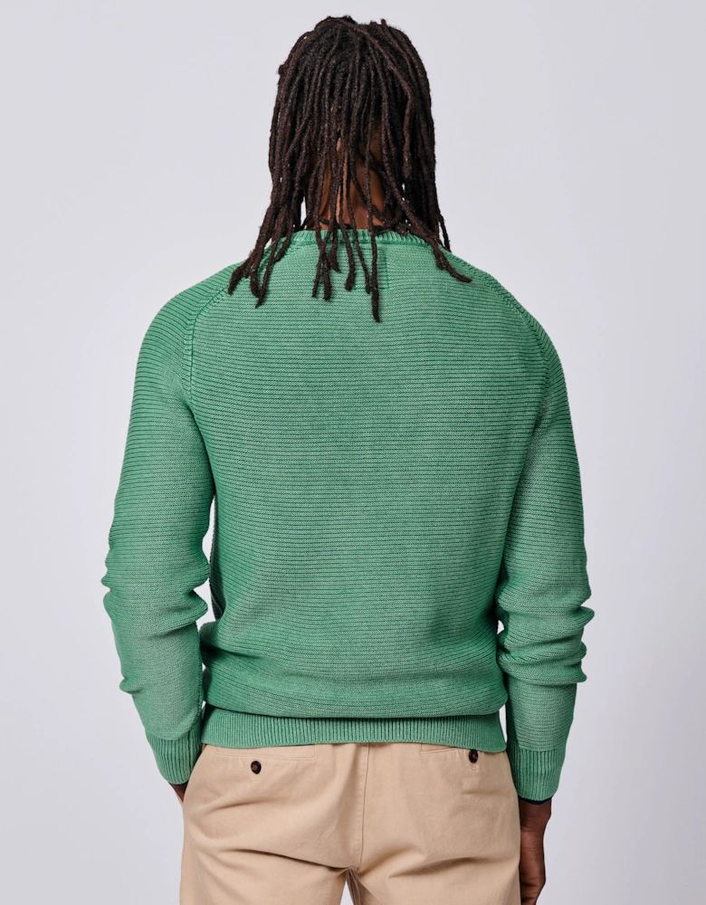 Saxilby Cotton Tuck Stitch Crew
