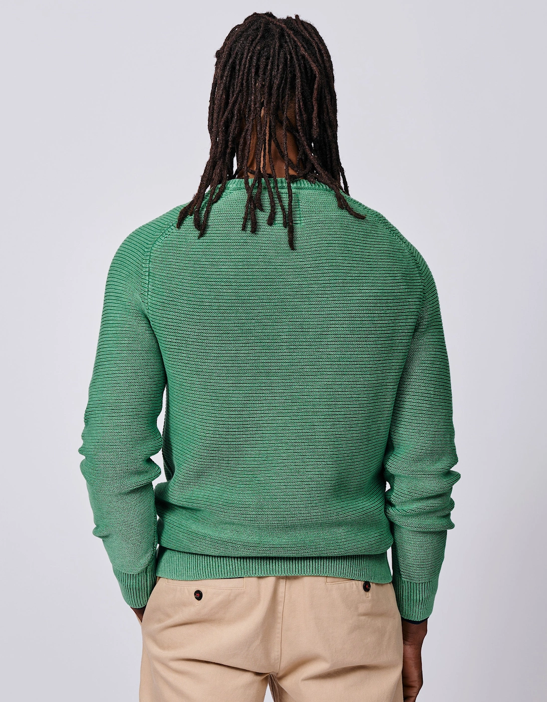 Saxilby Cotton Tuck Stitch Crew
