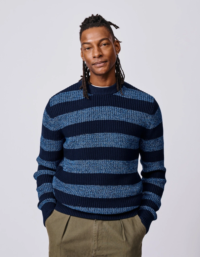Martin Cotton Striped Crew Neck