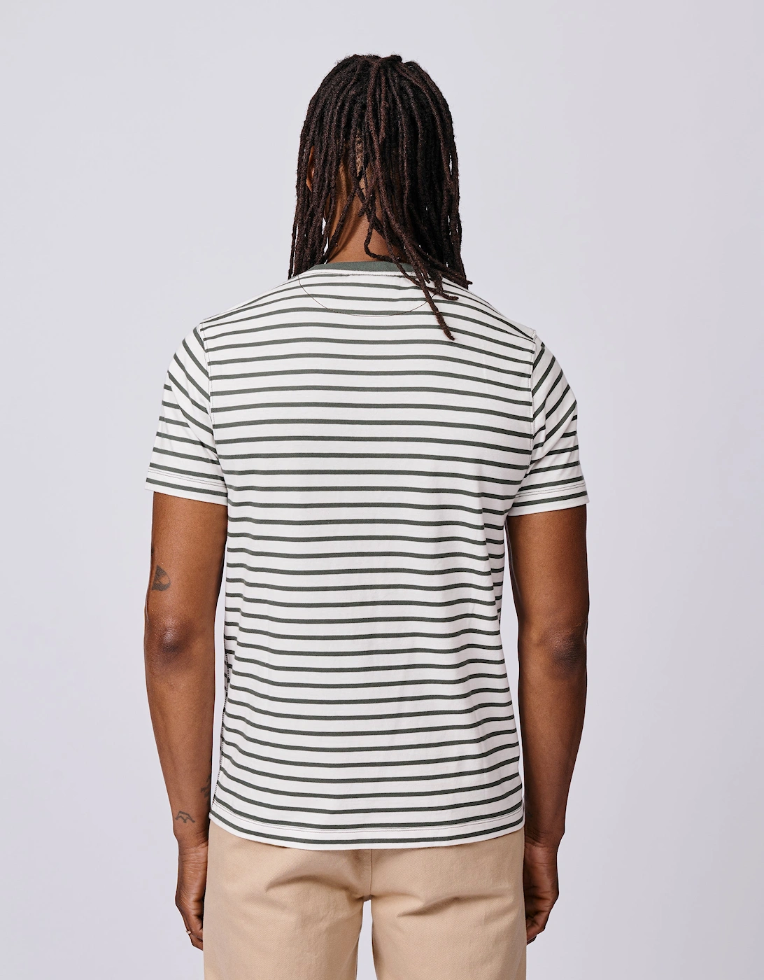 Ancaster Striped Organic Cotton T-Shirt