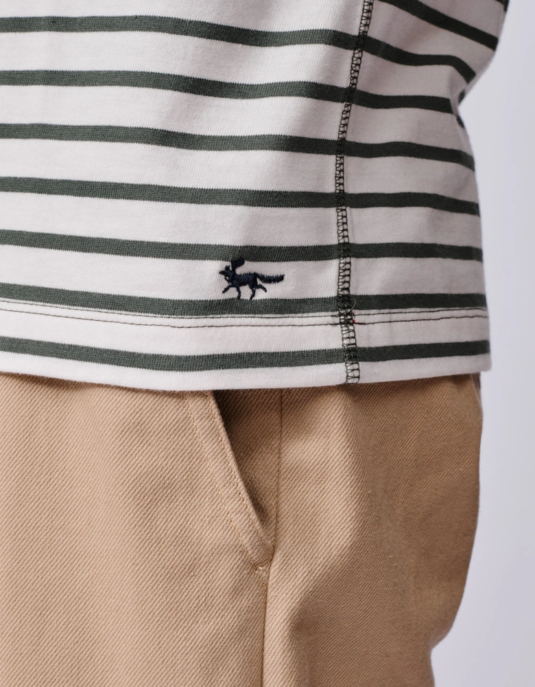Ancaster Striped Organic Cotton T-Shirt
