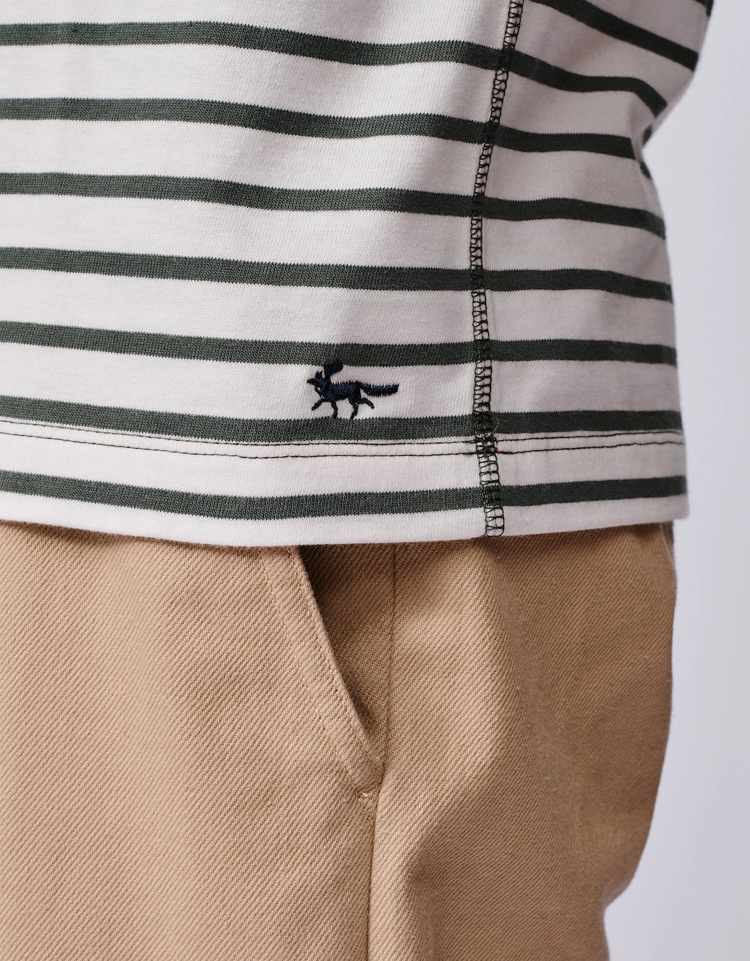 Ancaster Striped Organic Cotton T-Shirt