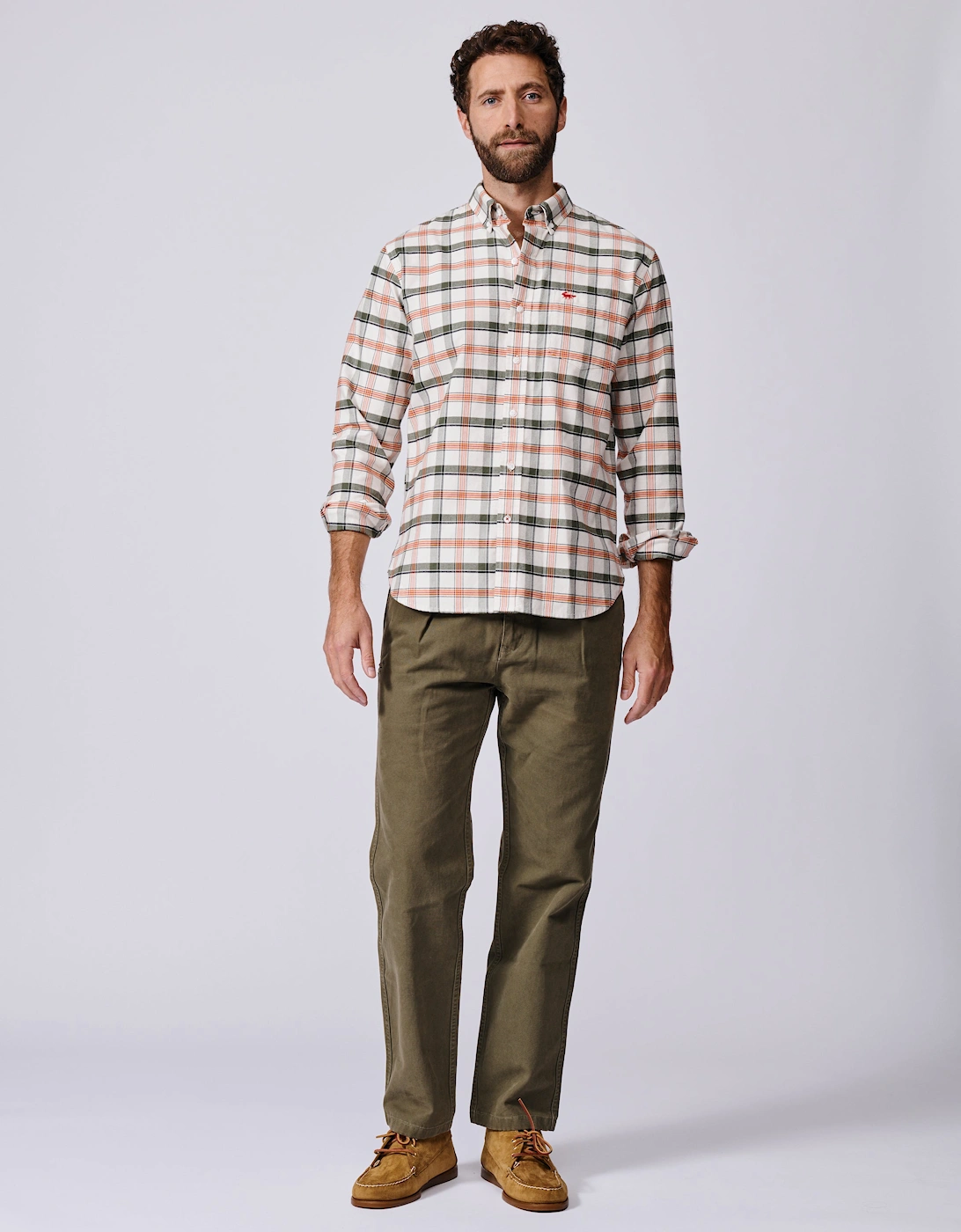 Merton Brushed Oxford Button Down Shirt