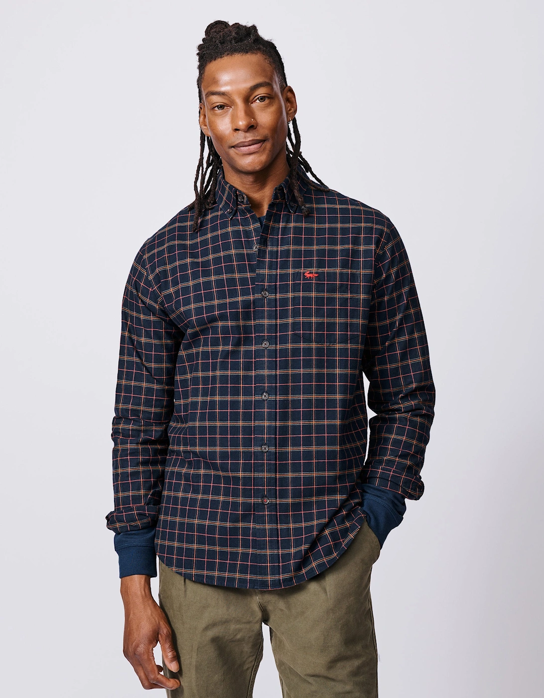 Merton Brushed Oxford Button Down Shirt, 6 of 5