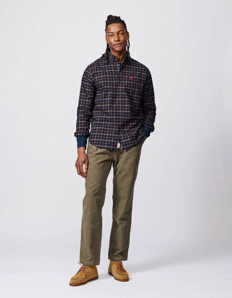Merton Brushed Oxford Button Down Shirt