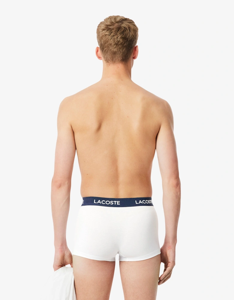 Lacoste 5-Pack Mens Trunks - White 001