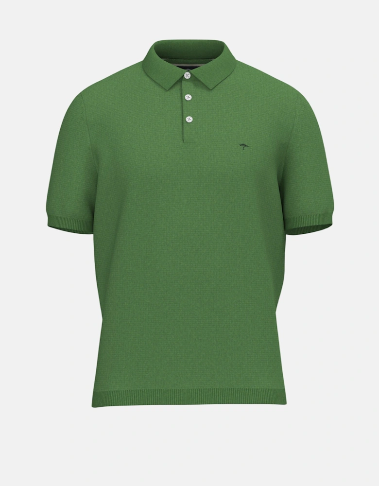 Fine Knit Air Cotton Polo Shirt Avocado