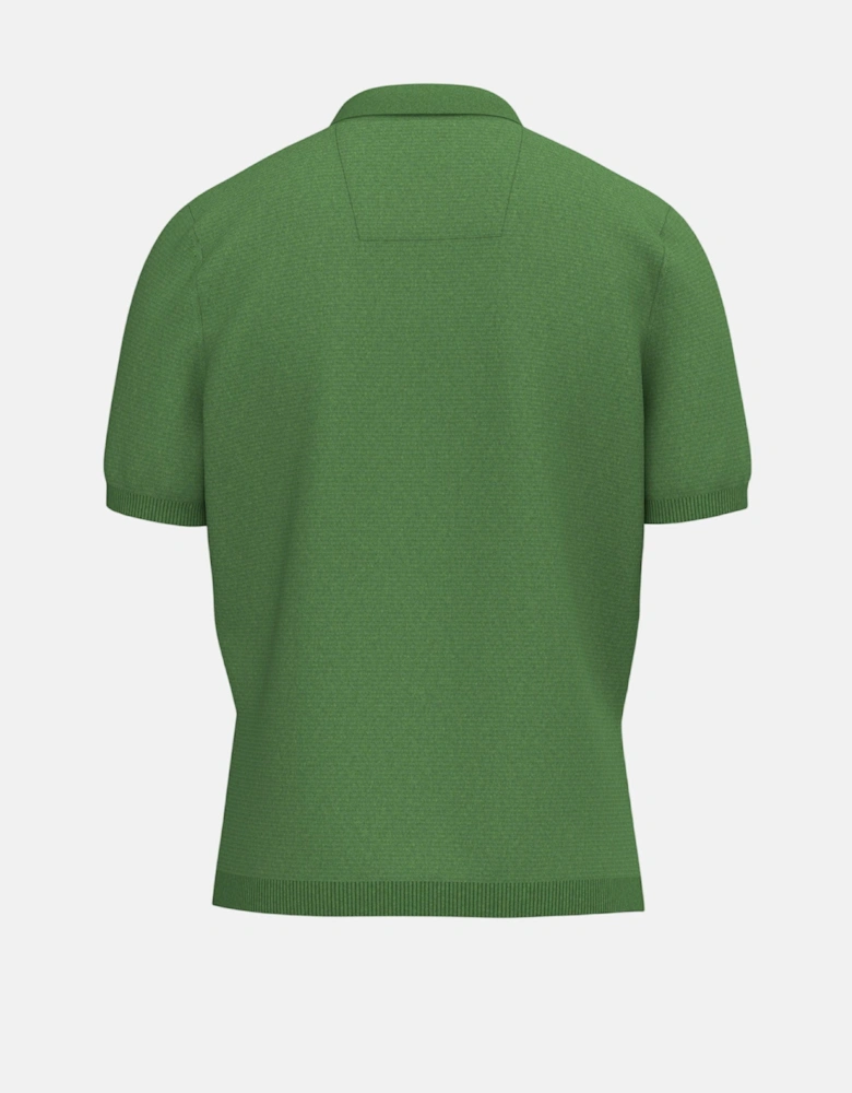 Fine Knit Air Cotton Polo Shirt Avocado