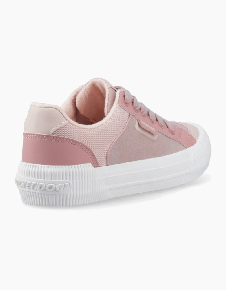 Cheery Blocked Fabric Womens Trainers