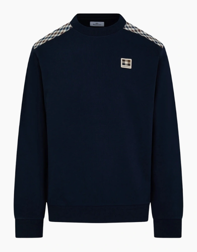 Aquascutum Active Insert Lamina Navy Blue Sweatshirt