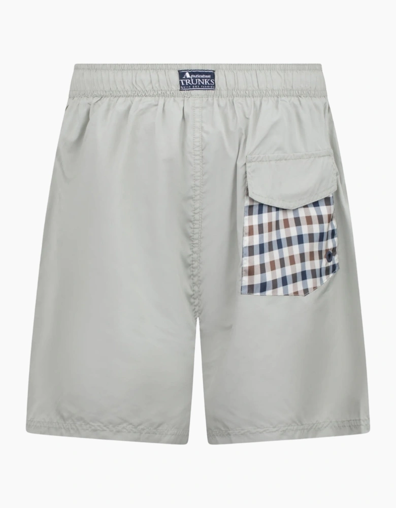 Aquascutum Active Club Check Pocket Salvia Light Green Swim Shorts