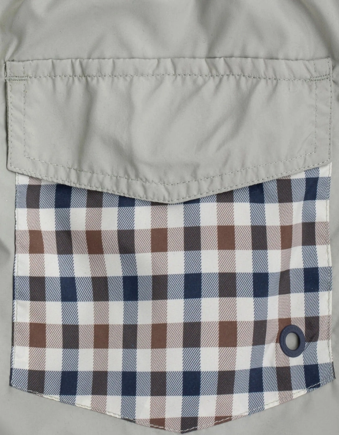 Aquascutum Active Club Check Pocket Salvia Light Green Swim Shorts