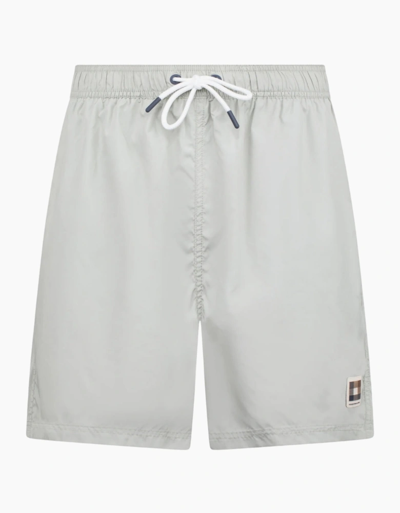 Aquascutum Active Club Check Pocket Salvia Light Green Swim Shorts