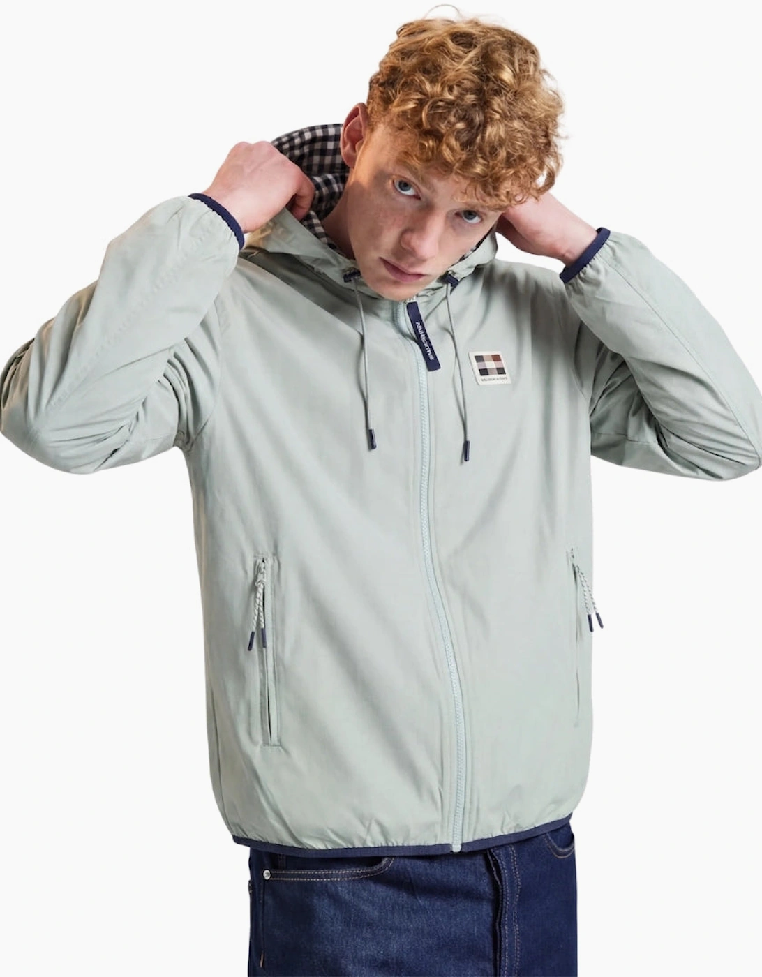 Aquascutum Active RLG Badge Reversible Sailor Salvia Light Green Jacket