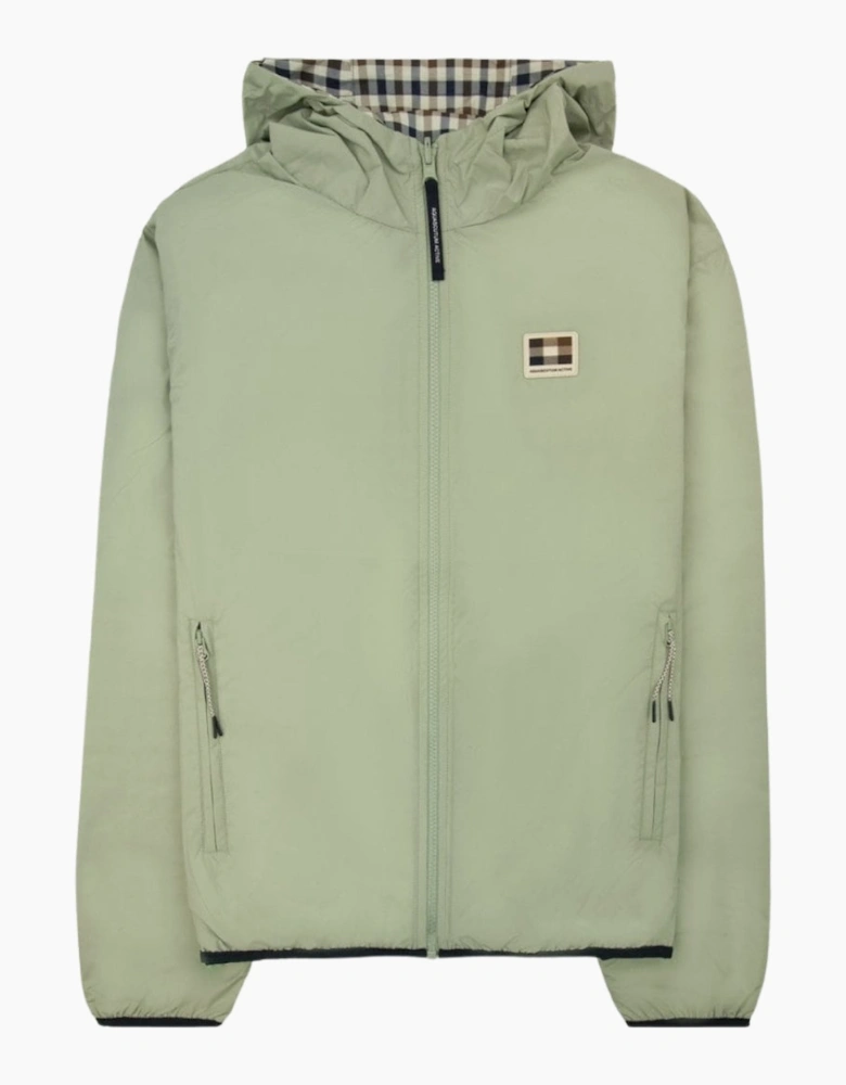 Aquascutum Active RLG Badge Reversible Sailor Salvia Light Green Jacket